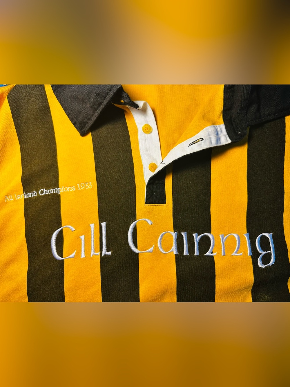 Retro GAA Classic Jerseys Kilkenny 1933 All Ireland Champions Polo Shirt Men L